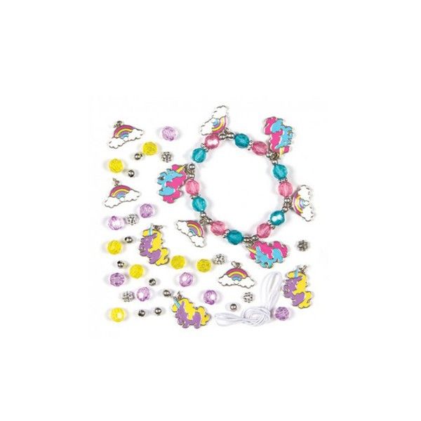 T1142551-Bastelsets-Bettelarmband-Einhorn-3-Stueck