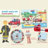 Party-Set Feuerwehr, 32-teilig Party-Set Feuerwehr, 32-teilig