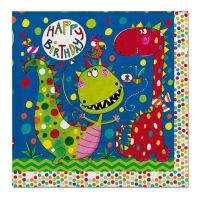 Servietten Frecher Dino, 33cm, 20 Stück Servietten Frecher Dino, 33cm, 20 Stück