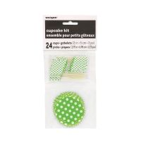 Muffin Kit Punkte, lime gr