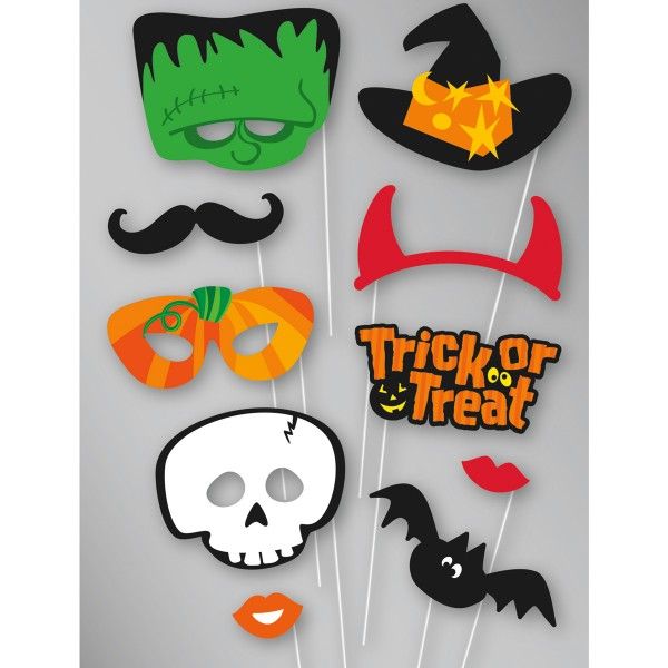 Foto Accesssoires/Foto Booth Halloween, 10-teilig