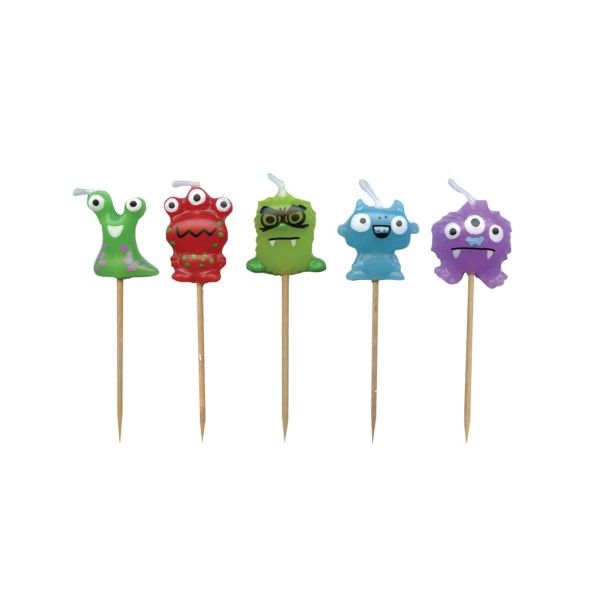 Minikerzen Monster, 5 St