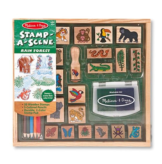 stamp a scene - Themen-Stempel-Set Dschungel