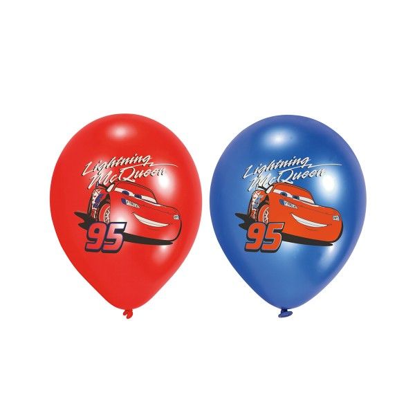 Luftballons Cars, vierfarbig,  6 St