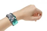 Klackarmband Schnapparmand Pailletten, 4 Stück Klackarmband Schnapparmand Pailletten, 4 Stück