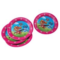 Pappteller Paw Patrol  23 cm, pink, 6 Stk. Pappteller Paw Patrol  23 cm, pink, 6 Stk.