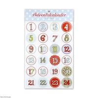 Sticker Adventskalender, 24 Stück Sticker Adventskalender, 24 Stück
