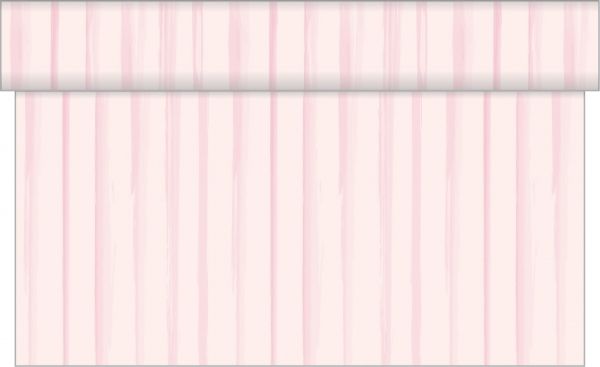 Tischläufer Baby Streifen, Rosa, 40x480 cm, 1 Stück