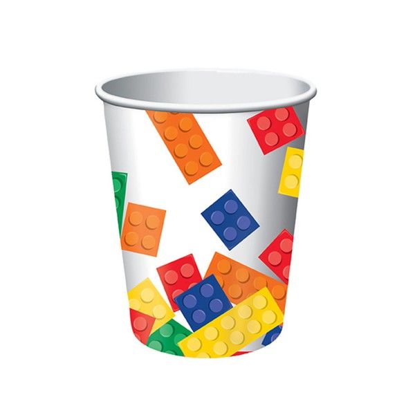 T1141091-Pappbecher-Bausteine-256ml-8-Stueck