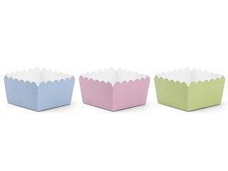 Snackboxen, Grün, Rosa & Blau Pastell, 6 Stück
