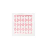 Servietten-hellrosa-Raute Servietten-hellrosa-Raute