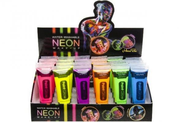 Body Paint Set- Glow in the Dark, 6 Stück