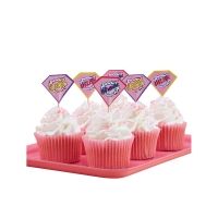 Partypicker Superhelden pink, 20 Stück Partypicker Superhelden pink, 20 Stück