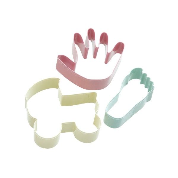 Ausstecher-Set, Baby, 3-teilig, Stahl
