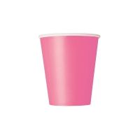 Pappbecher Pink, 8 Stück Pappbecher Pink, 8 Stück
