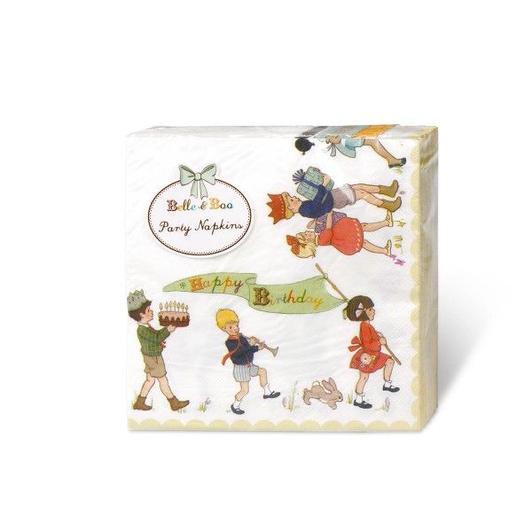 Servietten Belle & Boo, 33cm, 20 Stück