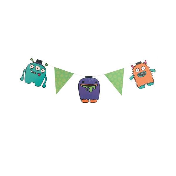 Wimpelkette Monster, 3,5m lang