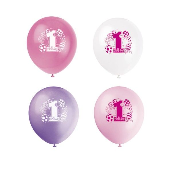 Ballons 1. Geburtstag, 8 St