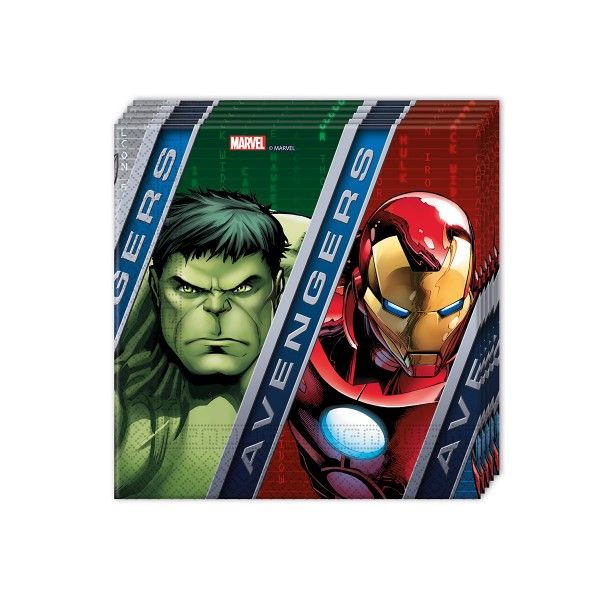 T1142325-Servietten-Avengers-Power-33cm-20-Stueck