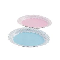 Pappteller mit Punkten rosa/hellblau, ø 23cm, 8 Stück Pappteller mit Punkten rosa/hellblau, ø 23cm, 8 Stück