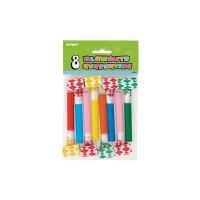 Luftrüssel unifarben, Bunt, 8 Stück Luftrüssel unifarben, Bunt, 8 Stück