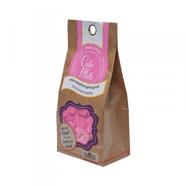 Cake Melts, pink, 250g Beutel
