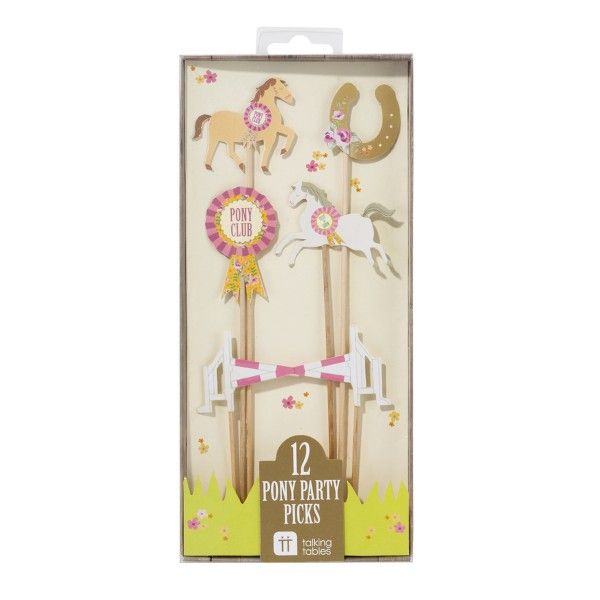 Pferde Tortendeko Sticker, 12 St