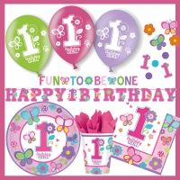 1. Geburtstag Mädchen - Party-Set 1. Geburtstag Mädchen - Party-Set