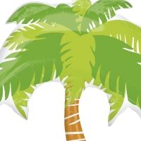 Folienballon Palme Folienballon Palme