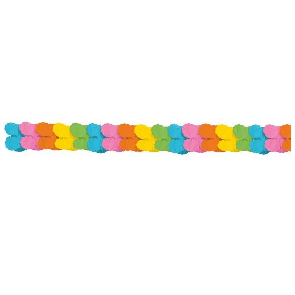 Girlande bunt pastell, 3,65m