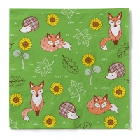 Serviette Fuchs, grün, 20 Stück Serviette Fuchs, grün, 20 Stück