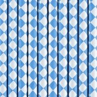 Strohhalme aus Papier, Blau, 10 Stück Strohhalme aus Papier, Blau, 10 Stück