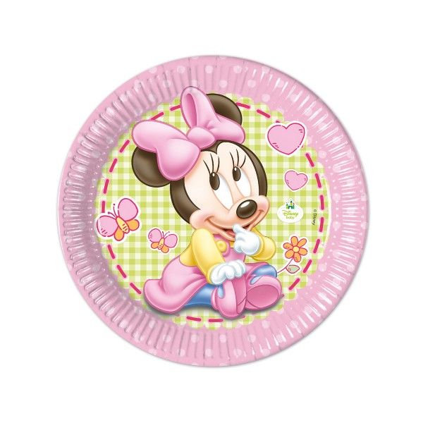 T1142345-Pappteller-Baby-Minnie-23cm-8-Stueck