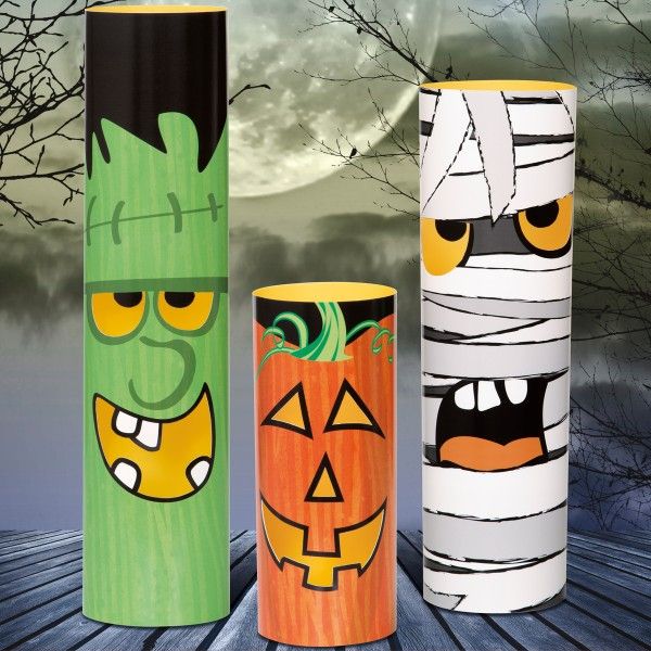 Tischdeko Halloween Monster, 3 St