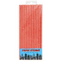 Strohhalme Pop Art Pop Art Superhelden, rot, 19,5 cm, 25 St Strohhalme Pop Art Pop Art Superhelden, rot, 19,5 cm, 25 St