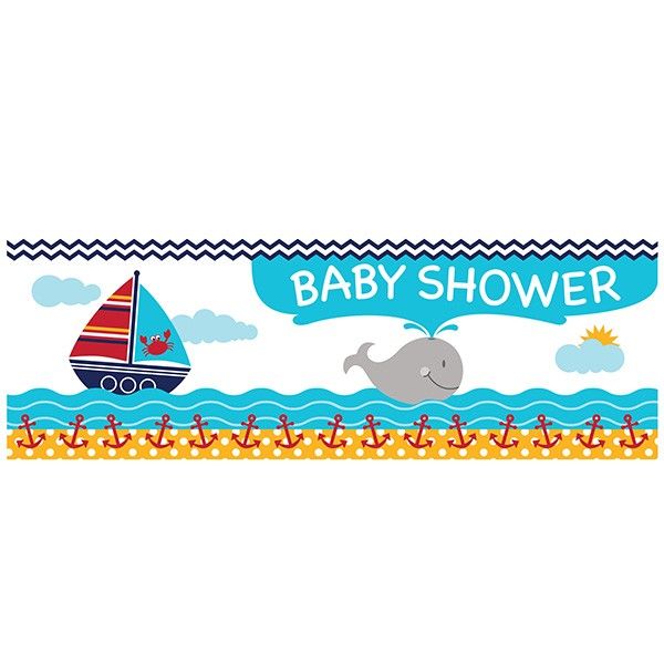 T1141958-Riesenbanner-Babyshower-Kleiner-Seefahrer-ca-51x152cm