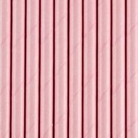 Strohhalme aus Papier, Pastell-Rosa, 10 Stück Strohhalme aus Papier, Pastell-Rosa, 10 Stück