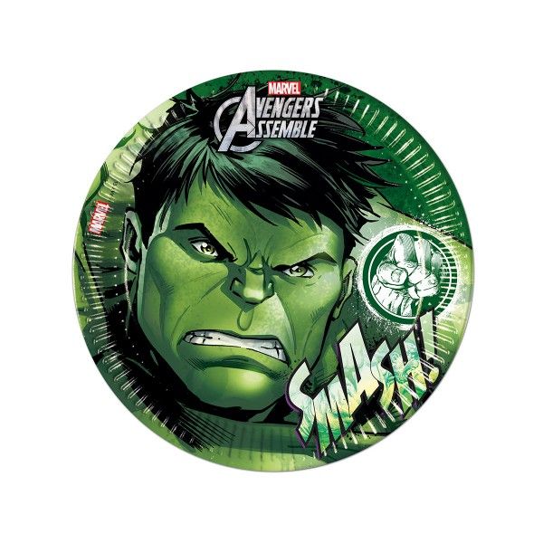 T1142327-Pappteller-Avengers-Teen-Hulk-23cm-8-Stueck