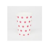 Pappbecher-Sterne-pink-8-Stueck-neu Pappbecher-Sterne-pink-8-Stueck-neu