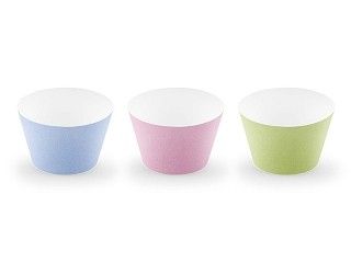 Deko-Banderolen für Muffins und Cupcakes, Pastellfarben, 6 Stück