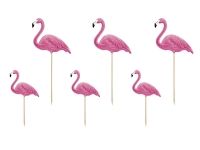 Cupcake Topper Flamingo, Hawaii, 6 Stück Cupcake Topper Flamingo, Hawaii, 6 Stück