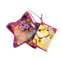 Holzperlenset Sternenzauber mit Kordel, 200-teilig Holzperlenset Sternenzauber mit Kordel, 200-teilig