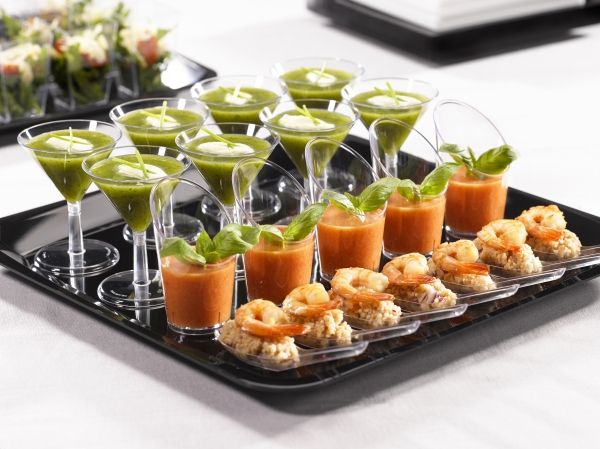 Einweg-Fingerfood Glas aus Plastik, konisch, 60 ml, Transparent, 40 Stück