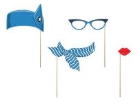 Party Booth Set Stewardess, 4 Stück Party Booth Set Stewardess, 4 Stück