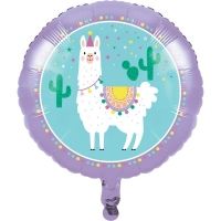Folienballon Lama, 46 cm Folienballon Lama, 46 cm