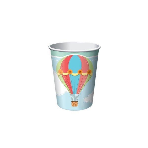 T1141079-Pappbecher-Heissluftballon-256ml-8-Stueck