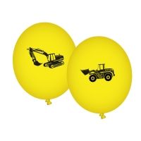 Ballons Baustelle , bedruckt, 8 St