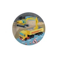 Pappteller Baustelle, 