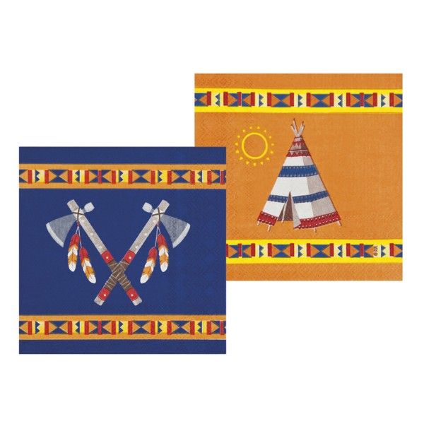 Servietten Indianer, 25cm, 12 St