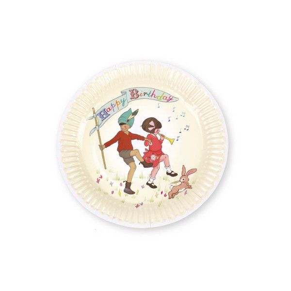 Pappteller Belle & Boo, ø 23cm, 8 Stück